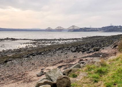 View of the Forth Bridge from the Fife Coastal Path