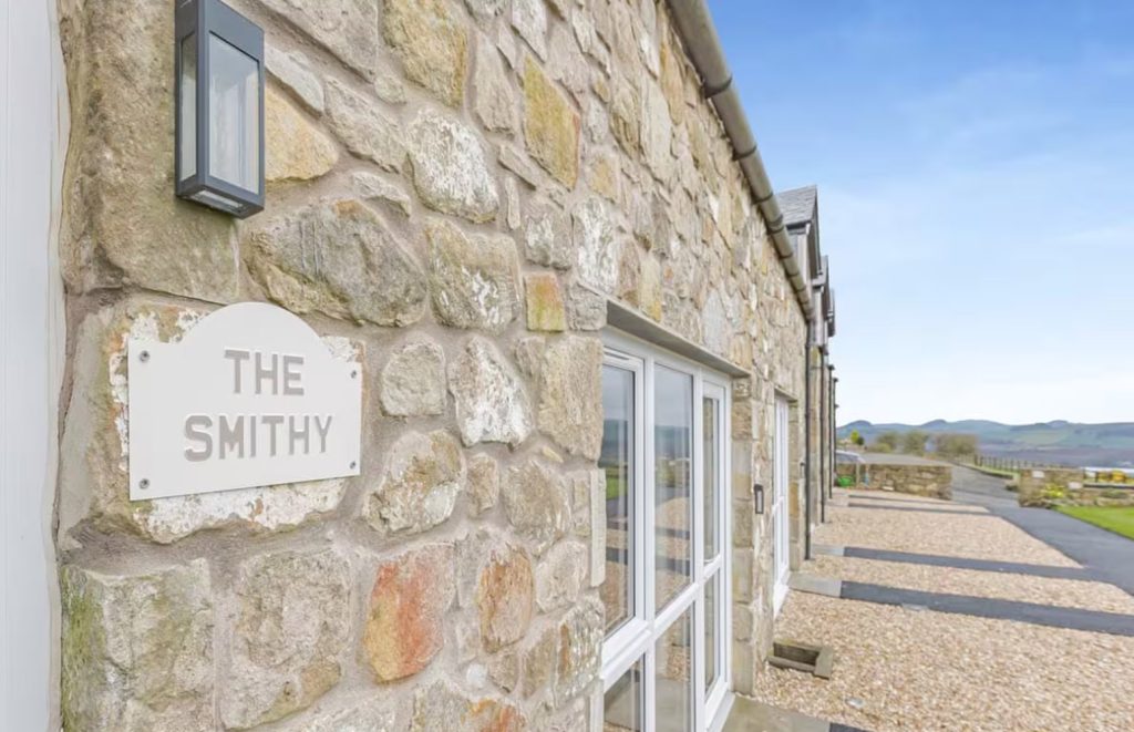 The exterior of The Smithy accommodation Views from The Smithy at Woodside in Fife