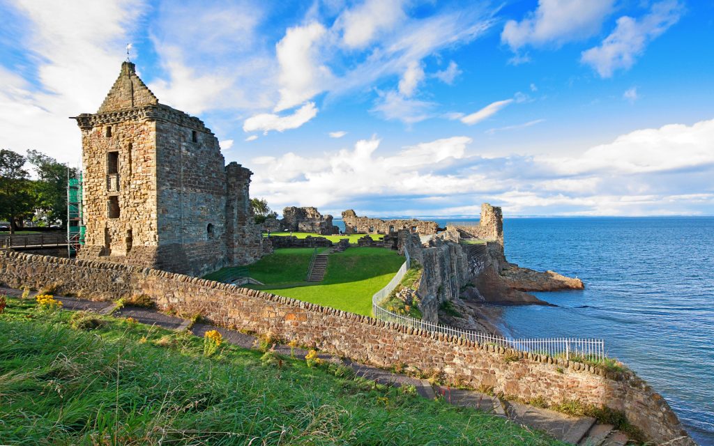 St Andrews Castle view by the sea