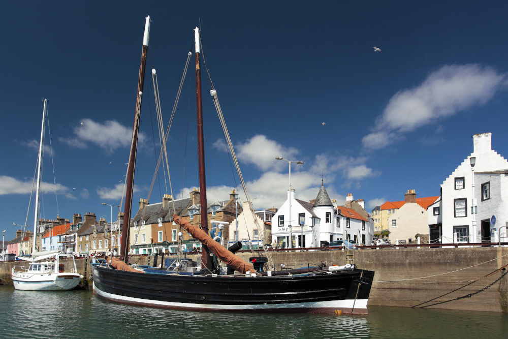 Reaper fishing boat berthed in Anstruther, Fife