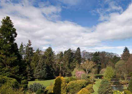 View of St Andrews Botanic Garden in Fife