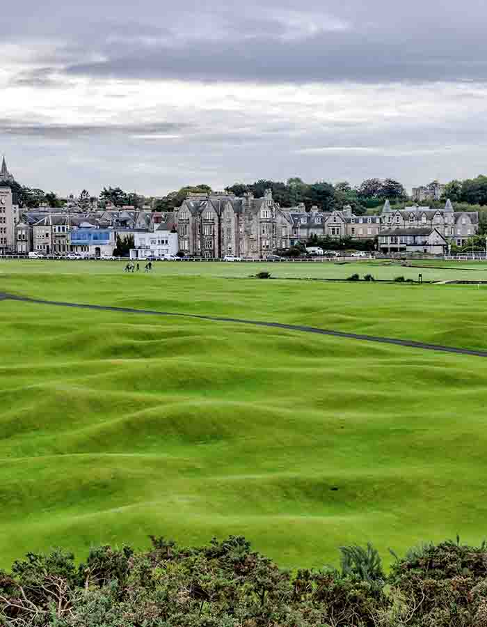 The golf course at St Andrews in Fife